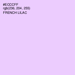 #ECCCFF - French Lilac Color Image